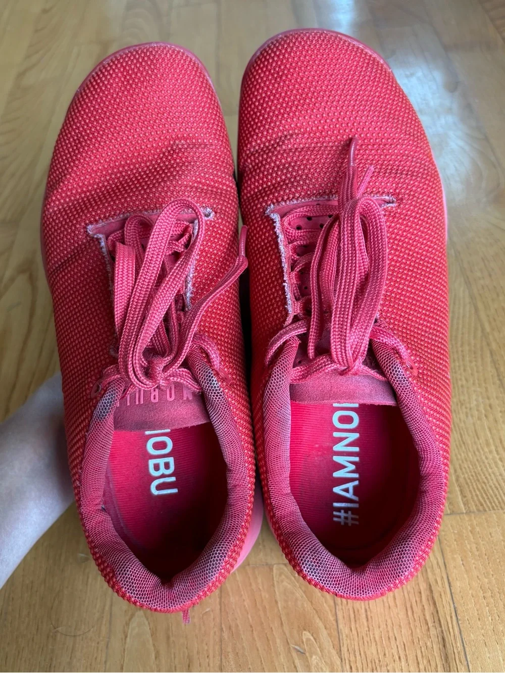 NOBULL Outwork cross-training shoes Super fabric Red Women’s Size 9 Sneakers